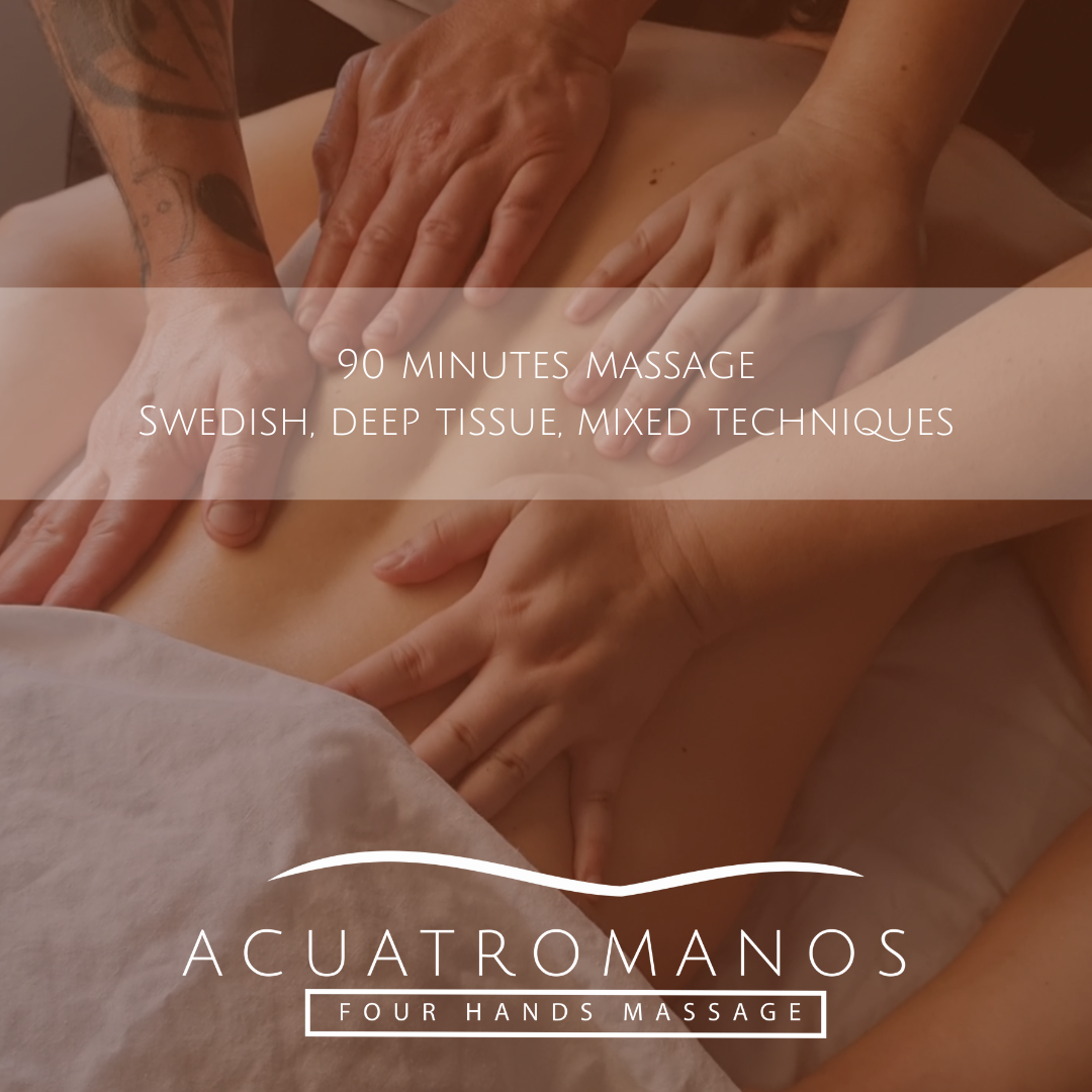 90 minutes four hands massage 6 sessions package